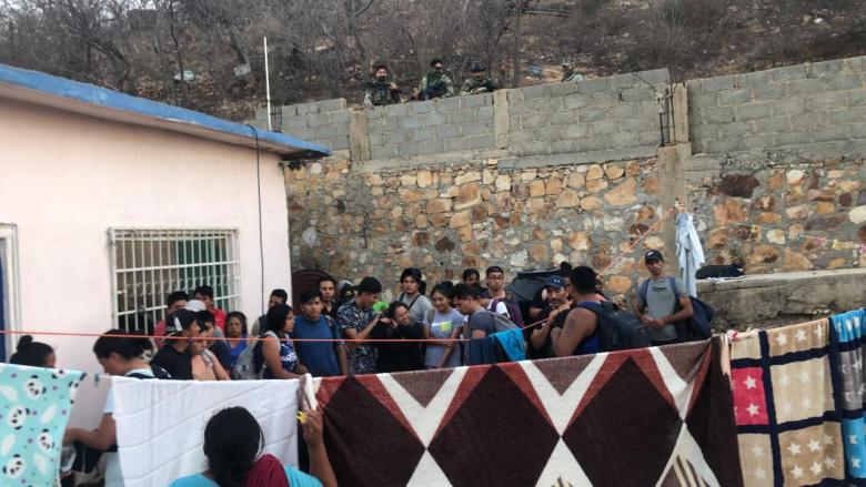 Migrantes rescatados en México.