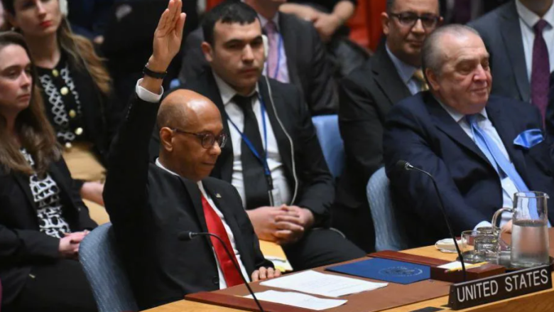 Ejercicio del voto de EEUU en el Consejo de Seguridad de la ONU.