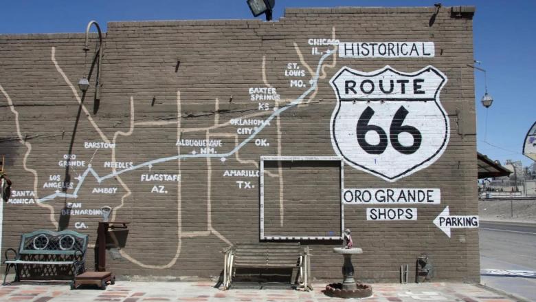 Mural de la Ruta 66, Oro Grande, California.